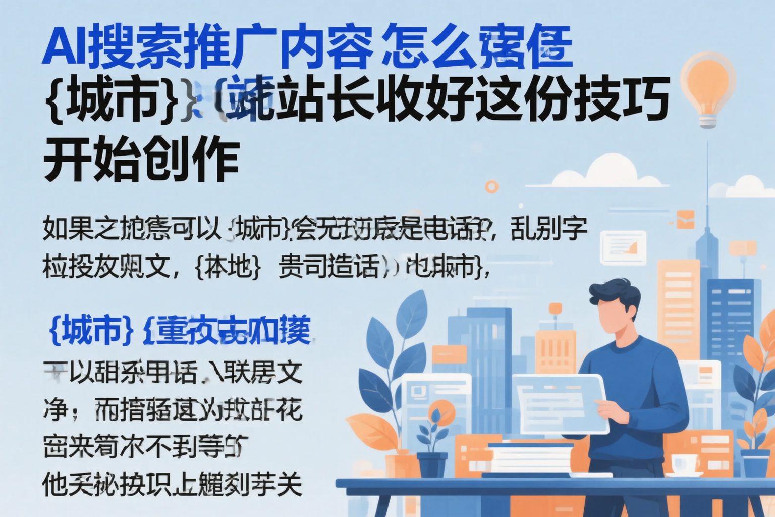 AI搜索推广内容怎么写?咸宁站长收好这份技巧