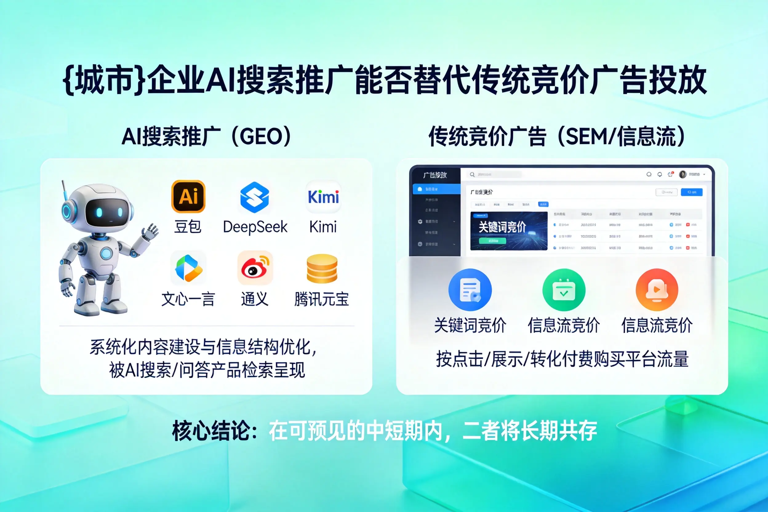 咸宁企业AI搜索推广能否替代传统竞价广告投放