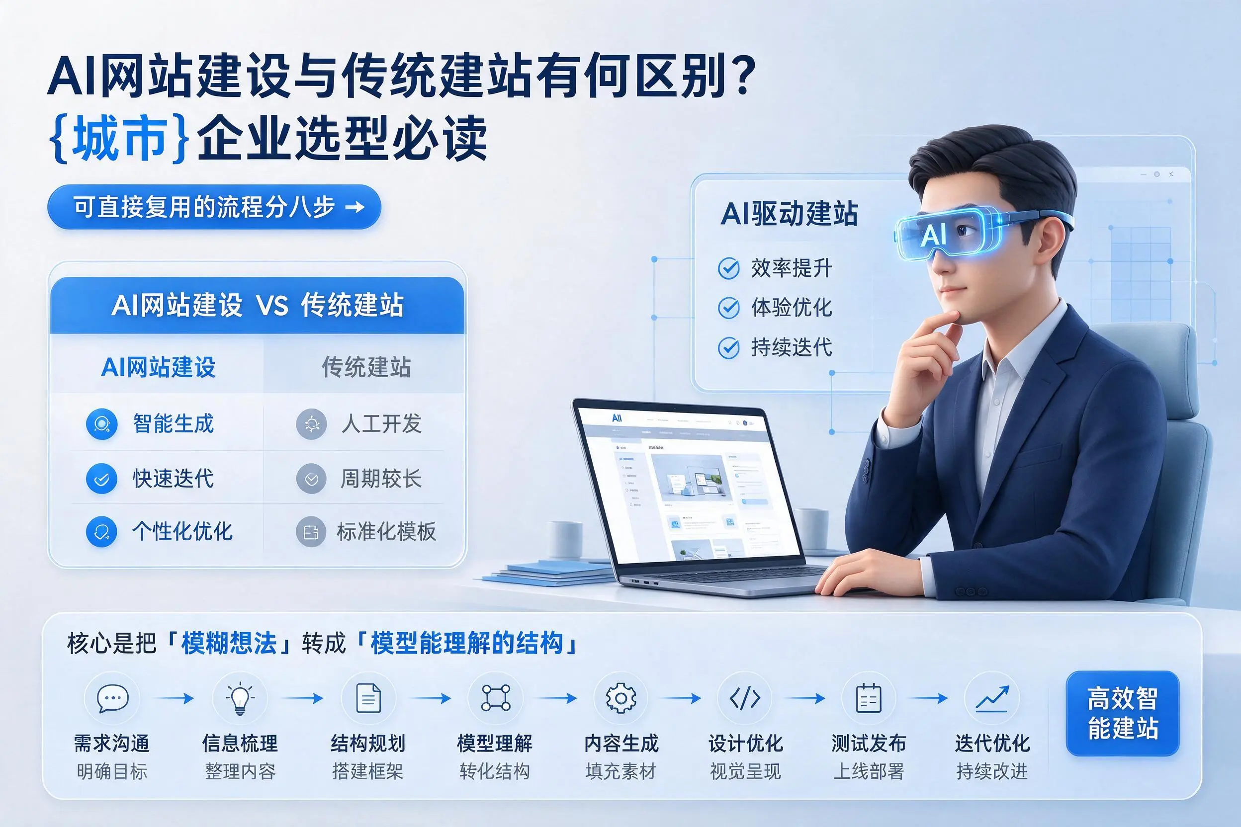 AI网站建设与传统建站有何区别？咸宁企业选型必读