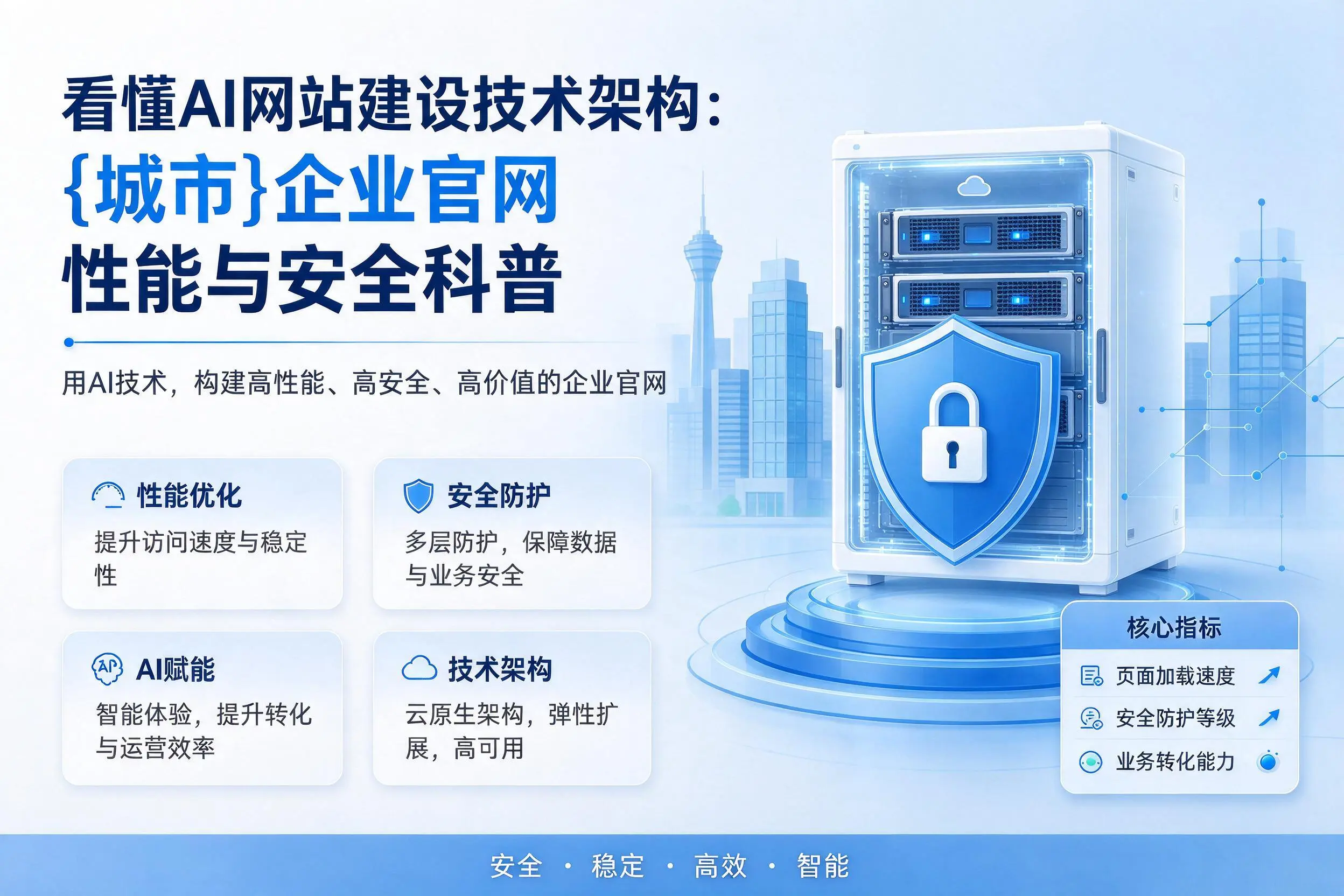 看懂AI网站建设技术架构：咸宁企业官网性能与安全科普
