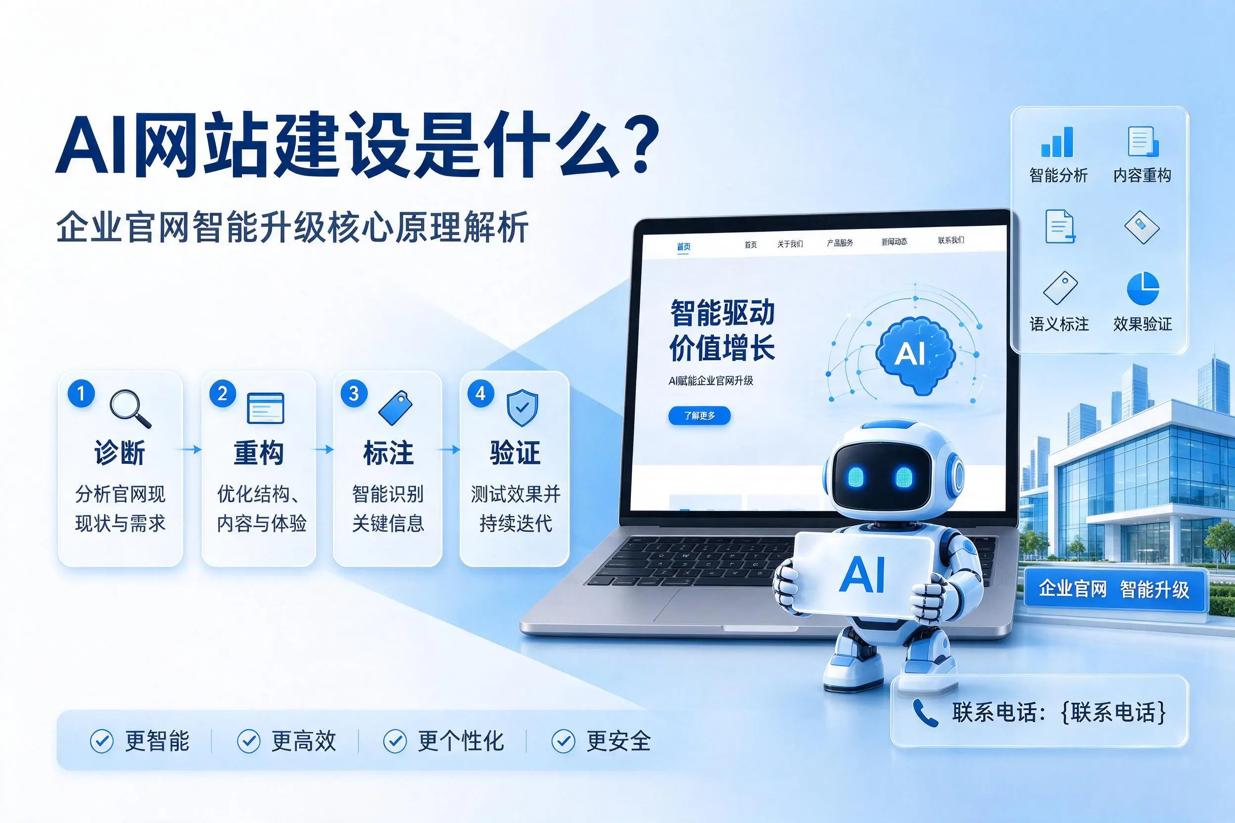 AI网站建设是什么?咸宁企业官网智能升级核心原理解析