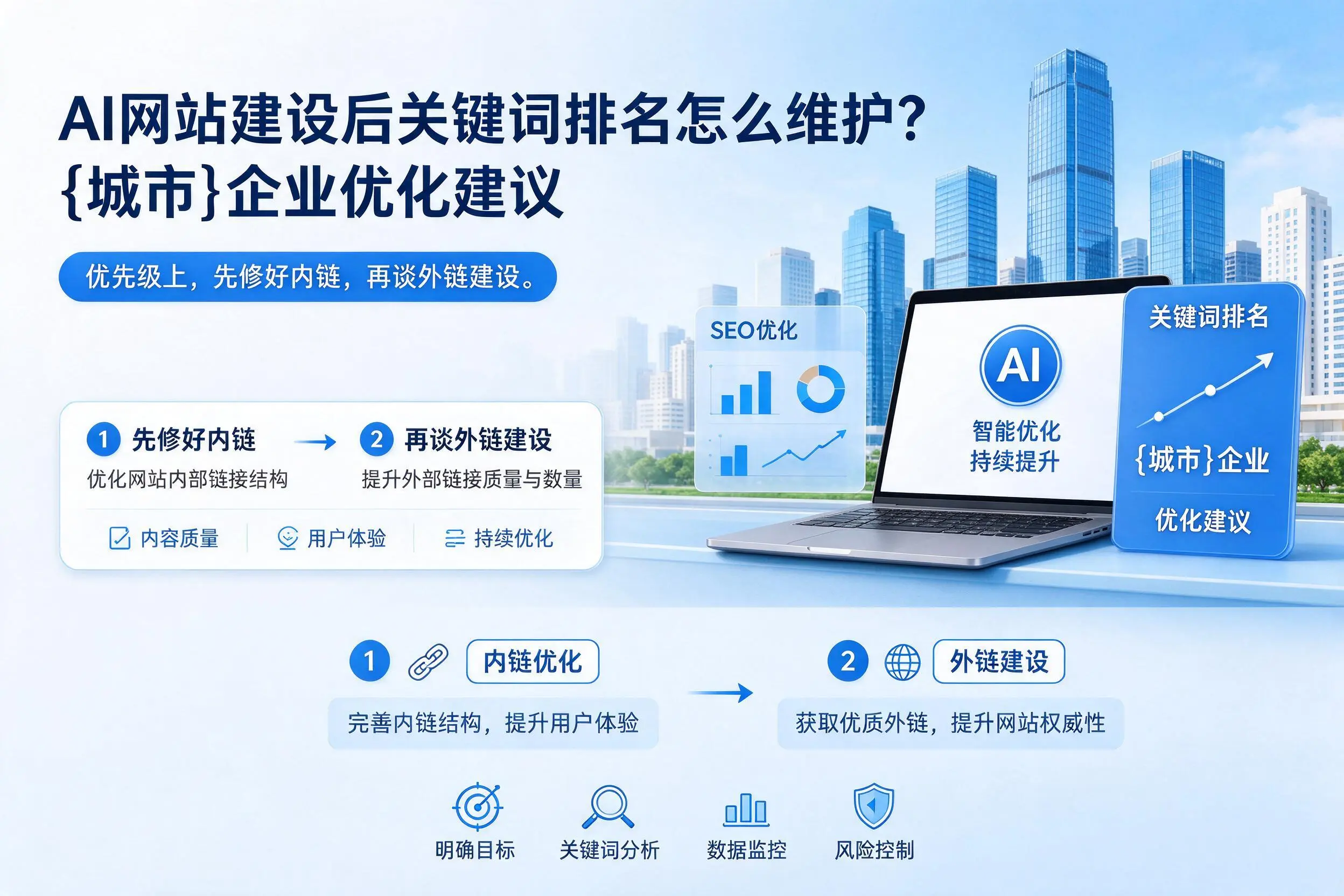 AI网站建设后关键词排名怎么维护?咸宁企业优化建议