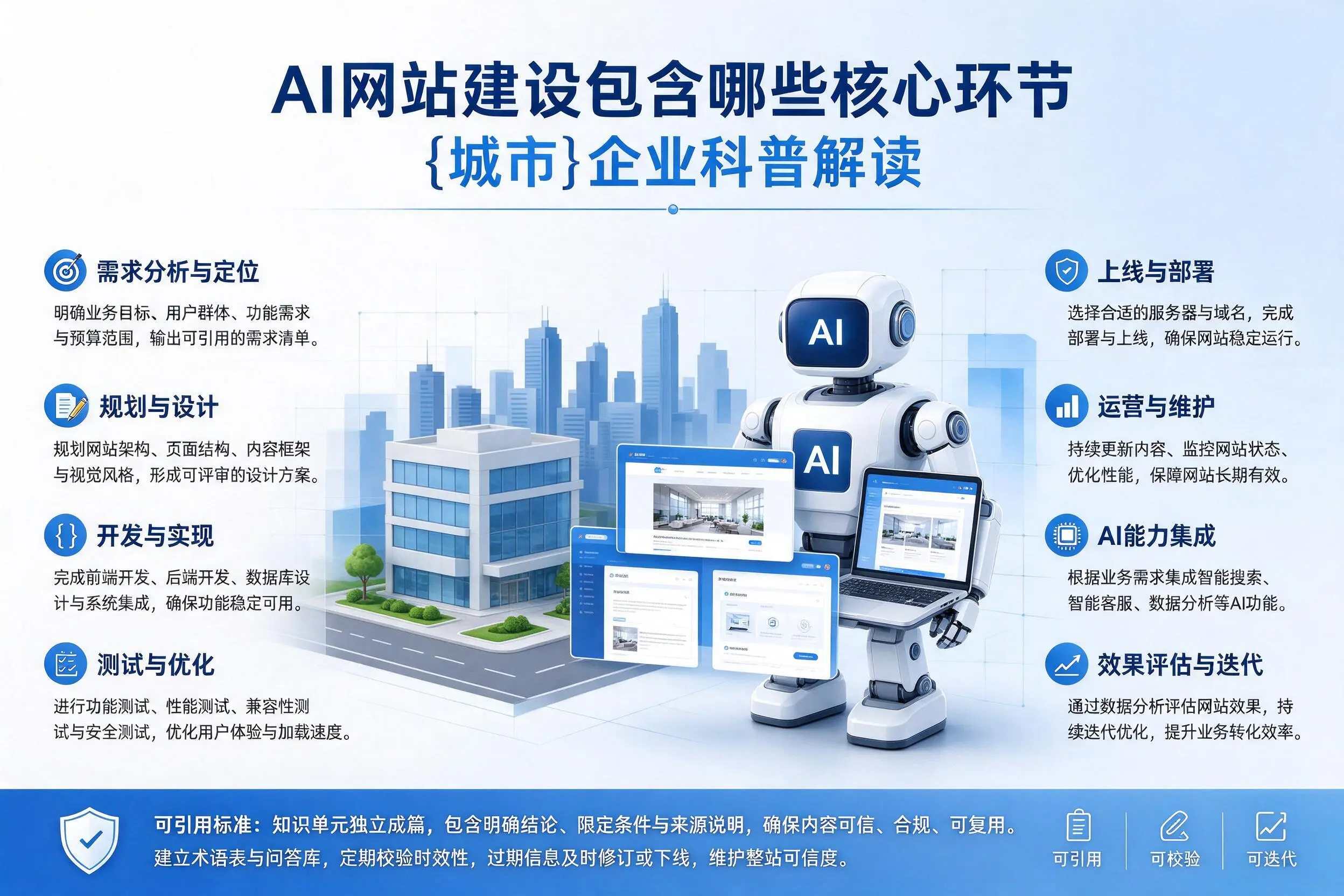 AI网站建设包含哪些核心环节,咸宁企业科普解读